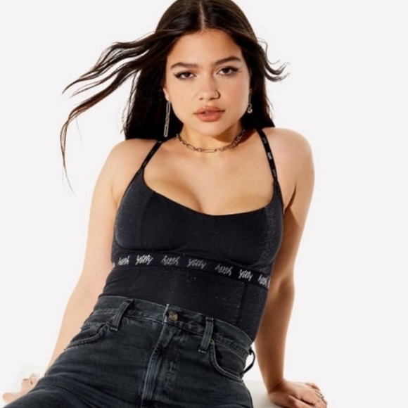 NWT Yitty Fabletics Demi Cup Thong Shaping Bodysuit in Black - Picture 3 of 8